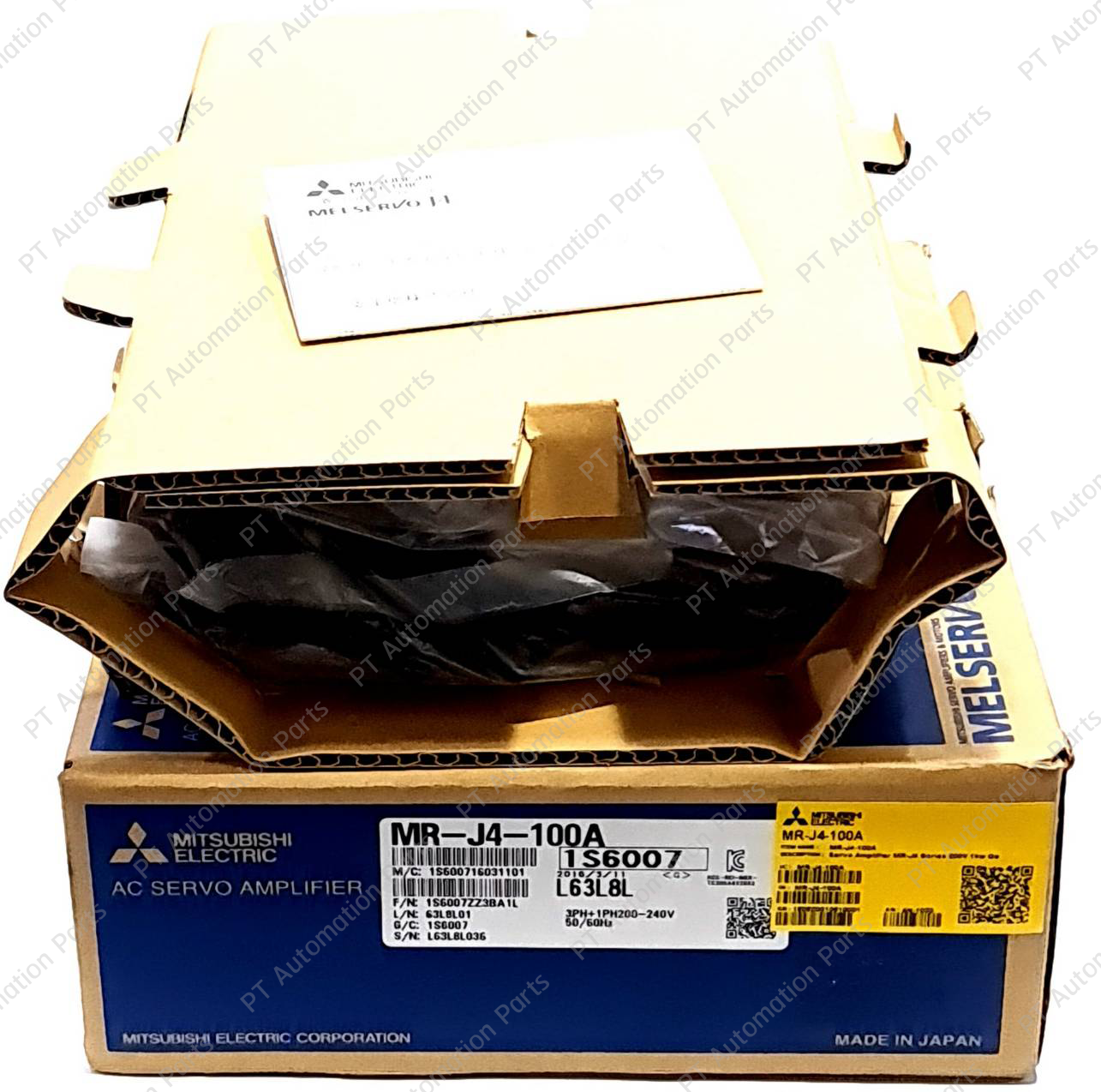 Mitsubishi MR-J4-100A AC Servo Drive Amplifier MELSERVO J4 Series for Servo Motor HG-SR81 HG-SR102 HG-JR53 HG-JR103 มิตซูบิชิ เซอร์โวไดร์