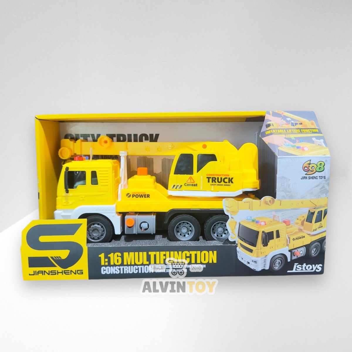 ของเล่น รถก่อสร้าง ขนาดความกว้าง 25 cm. สูง 12 cm. มีเสียง มีไฟ ผลิตจากพลาสติกคุณภาพดี แข็งแรง ทนทาน สินค้าได้รับมาตรฐาน มอก.