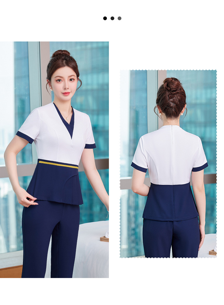 ชุดพนักงานนวดสปา ชุดสปา ชุดพนักงานเสริมสวยซาวน่า ชุดคลินิกความงาม