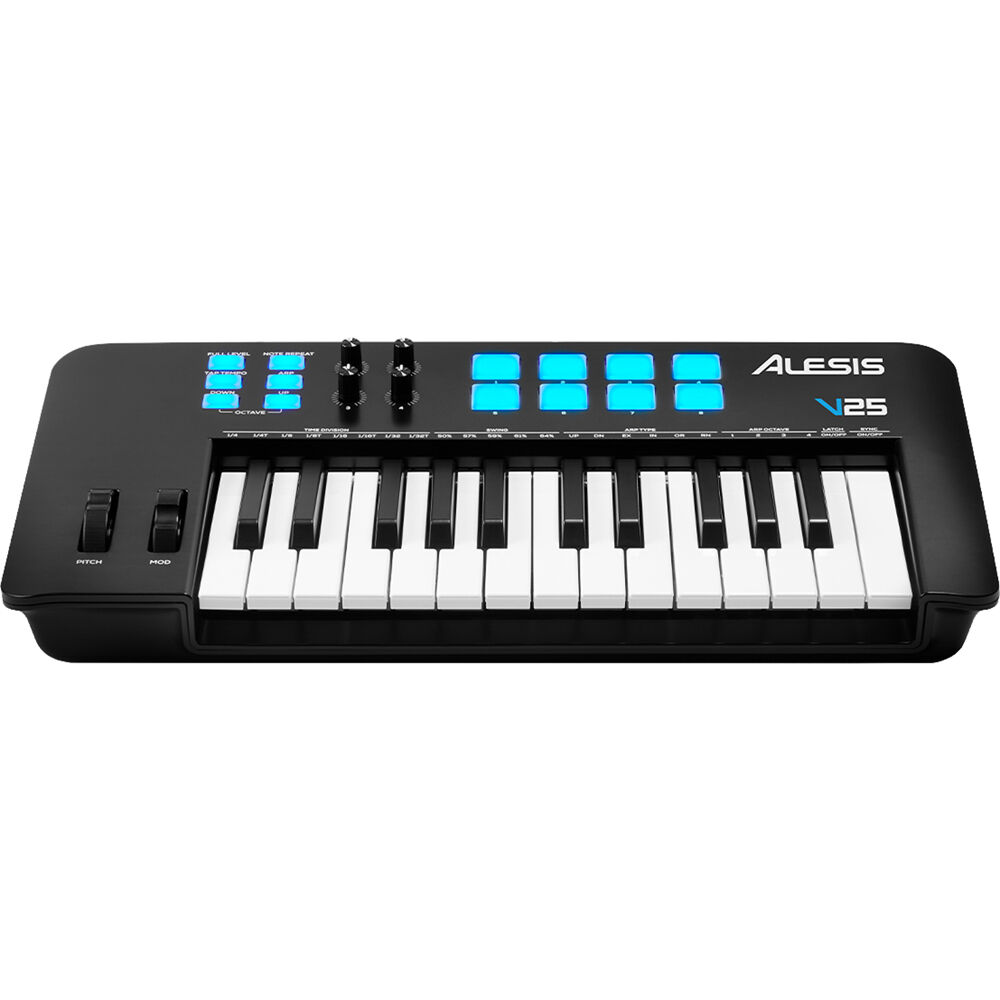 Alesis V25 MKII *ของแท้ประกัน 1ปี* มิดิคีย์บอร์ดคอนโทรลเลอร์ 25-Key USB MIDI Keyboard Controller