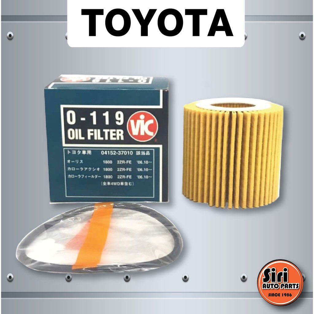 กรองเครื่อง, ไส้ กรอง น้ำมันเครื่อง, ไส้กรองน้ำมันเครื่อง TOYOTA ALTIS DUAL,Yaris ECO CAR (VIC O-119 / O119)