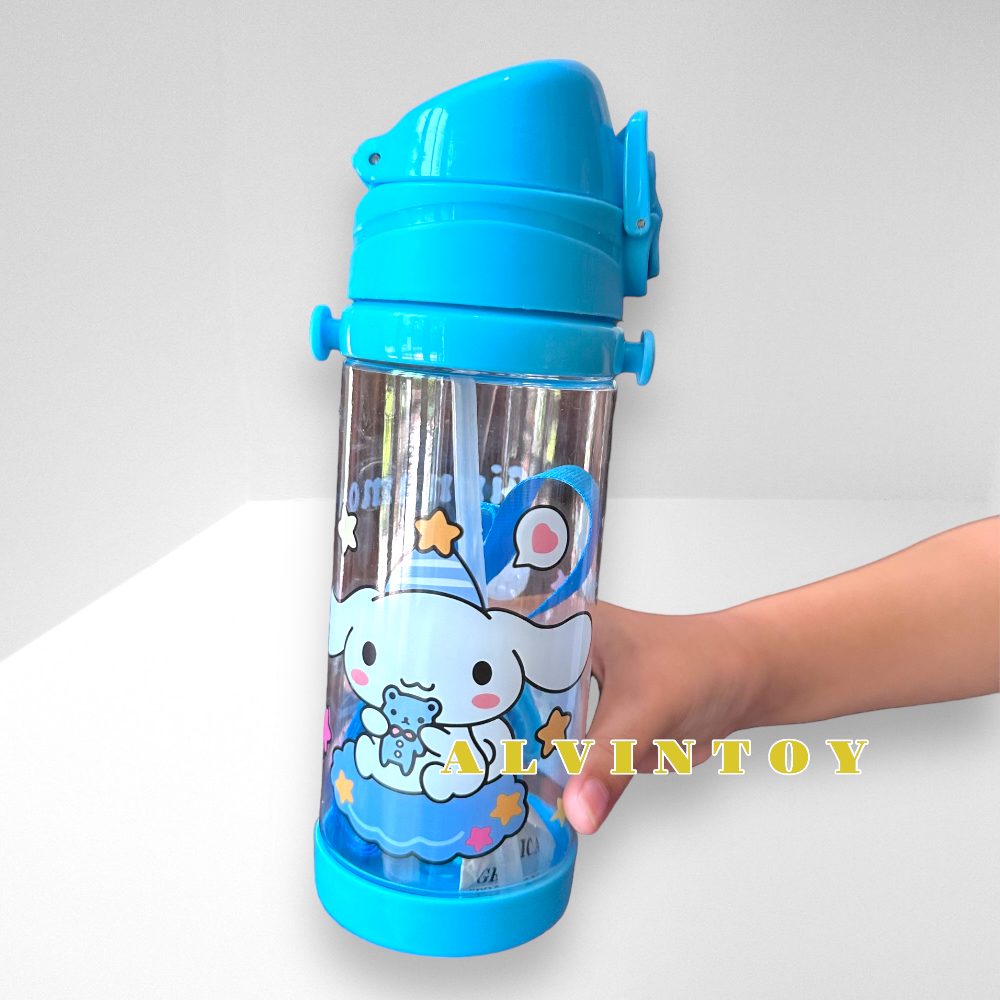 กระติกน้ำเด็ก ชินนาม่อน มีหลอดดูด 500 ml ขนาด 7x20 cm.