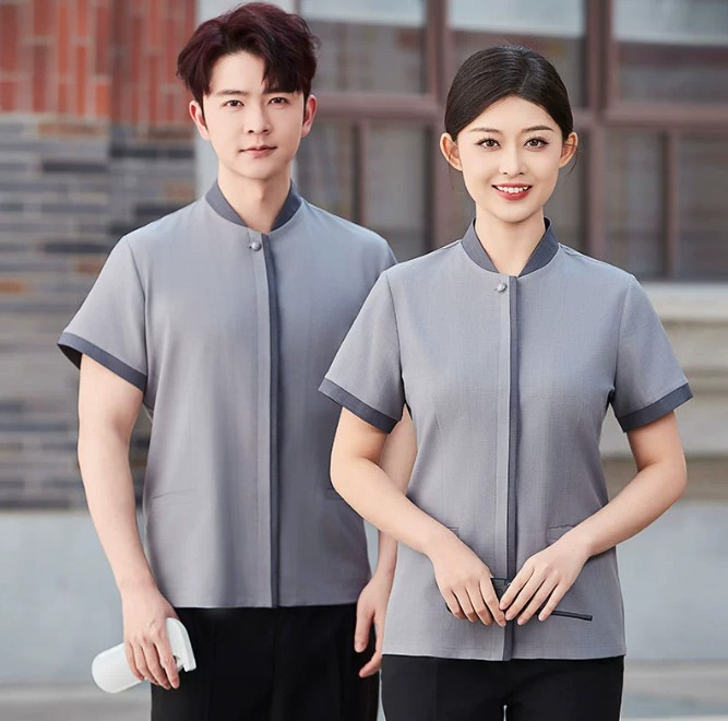 ชุดฟอร์มพนักงานทำความสะอาด ชุดแม่บ้าน เสื้อแม่บ้าน พ่อบ้าน เบลบอย