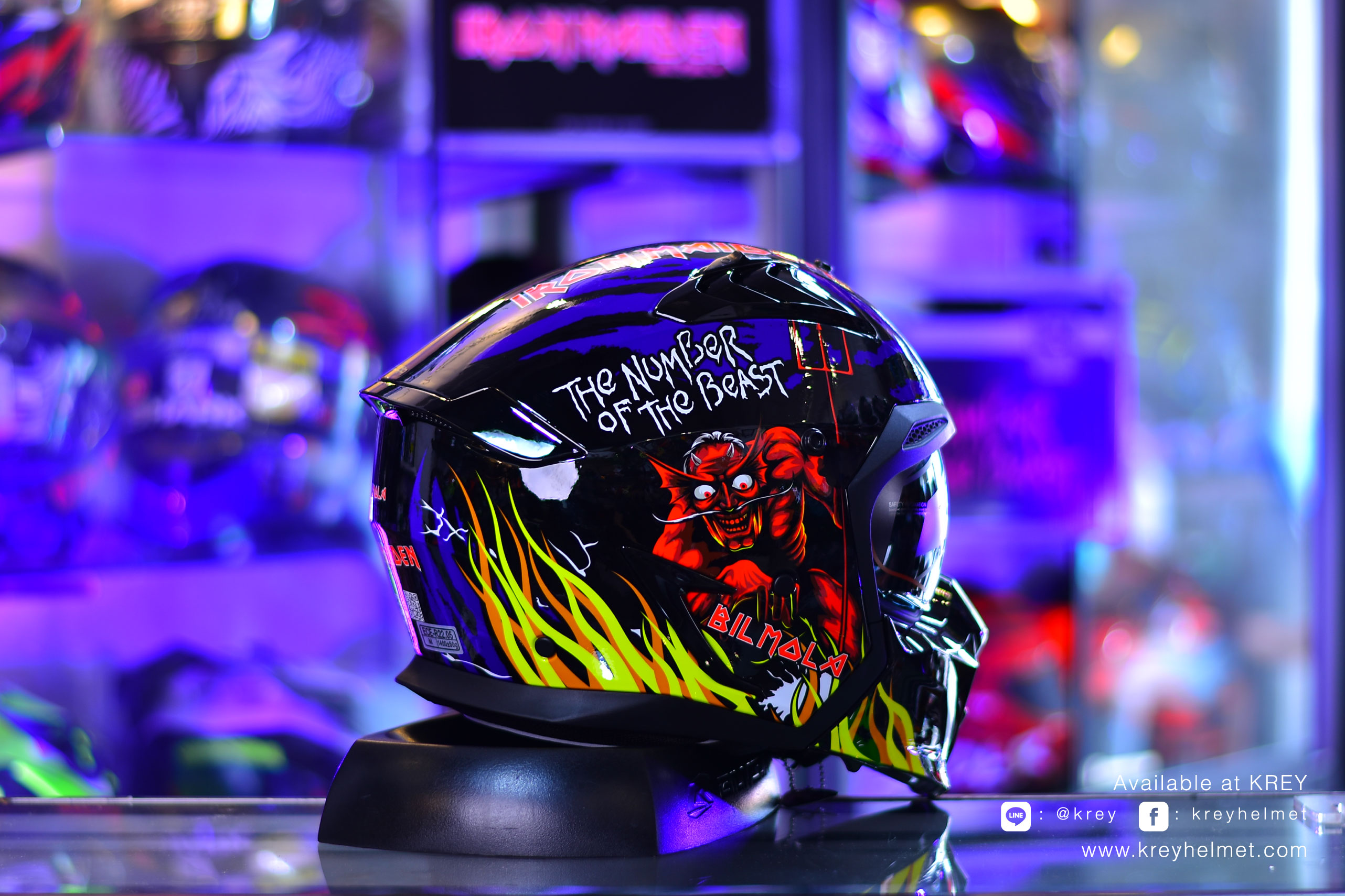 BIlmola model Spiker : THE NUMBER OF THE BEAST Blue