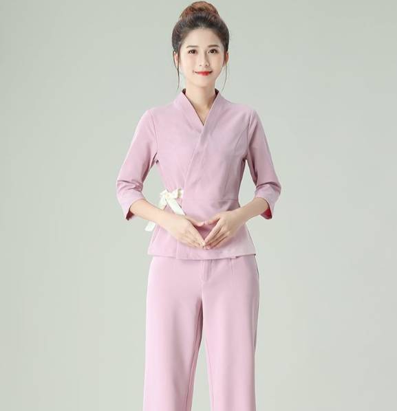 ชุดพนักงานร้านนวดสปา เสริมสวย คลินิกความงาม