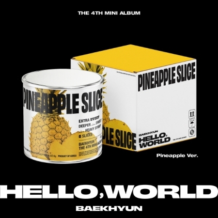 ( Pre-Order ) Baekhyun ( exo ) 4th Mini Album [Hello, World] Pineapple ver * ไม่มี Poster พับ * วางจำหน่าย 6 / 9 / 2024