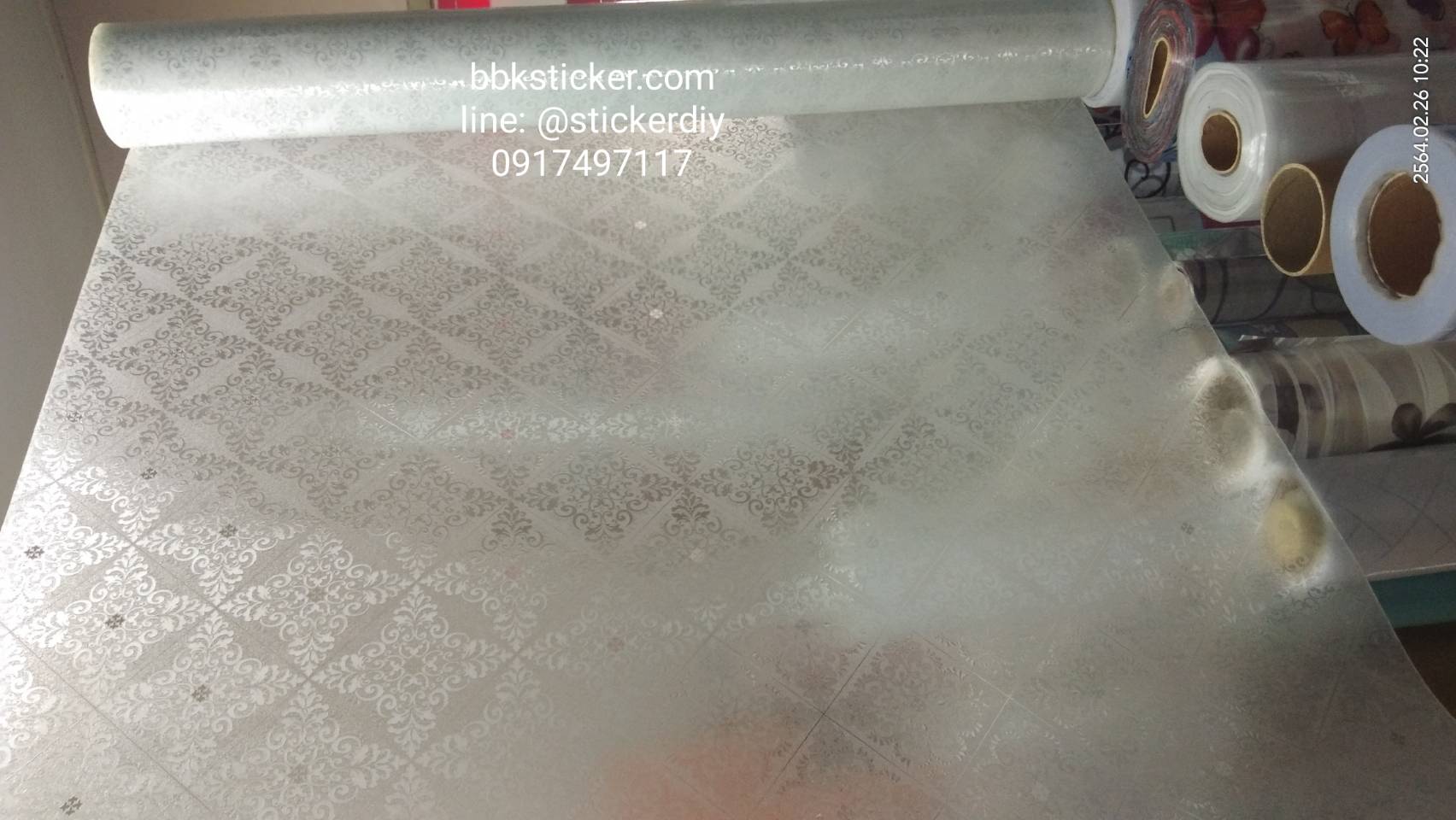 ฟิล์ม PVC สูญญากาศติดกระจก "Louis" GS065 (หน้ากว้าง90cm.) เมตรละ 139 บาท