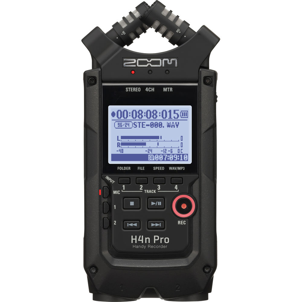 Zoom H4n Pro *ของแท้ประกันศูนย์* เครื่องบันทึกเสียงพกพา พร้อมเคสใส่, 4-Track Recorder