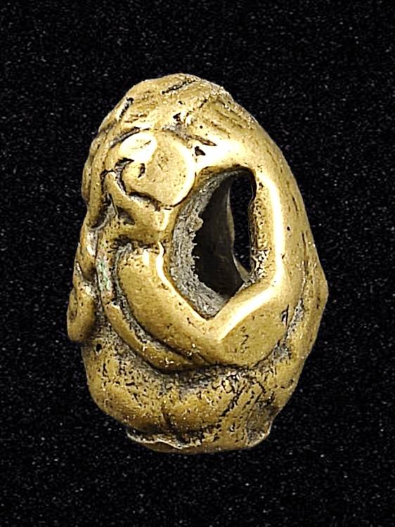 พระปิดตา หลวงพ่ออิ่ม วัดหัวเขา สุพรรณบุรี เนื้อทองผสม