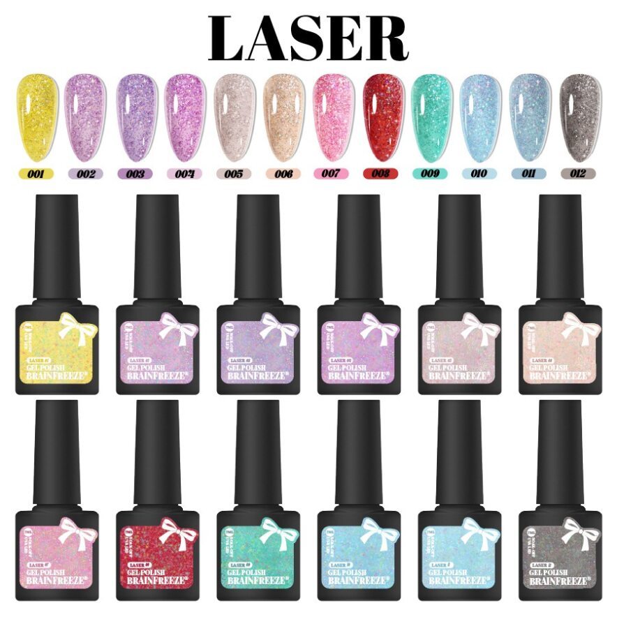 BrainFreeze สีทาเล็บแฟลช(7มล) Laser flash color (7ml)