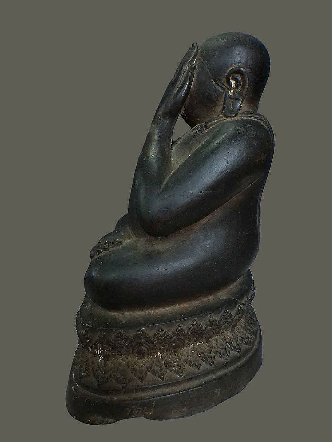 พระบูชาพระปิดตา มหาลาภรวยไม่เลิก วัดปรกฯ อ.อัมพวา จ.สมุทรสงคราม ปี2537 เนื้อทองเหลือง ขนาดสูง 8 นิ้ว กว้าง 6 นิ้ว