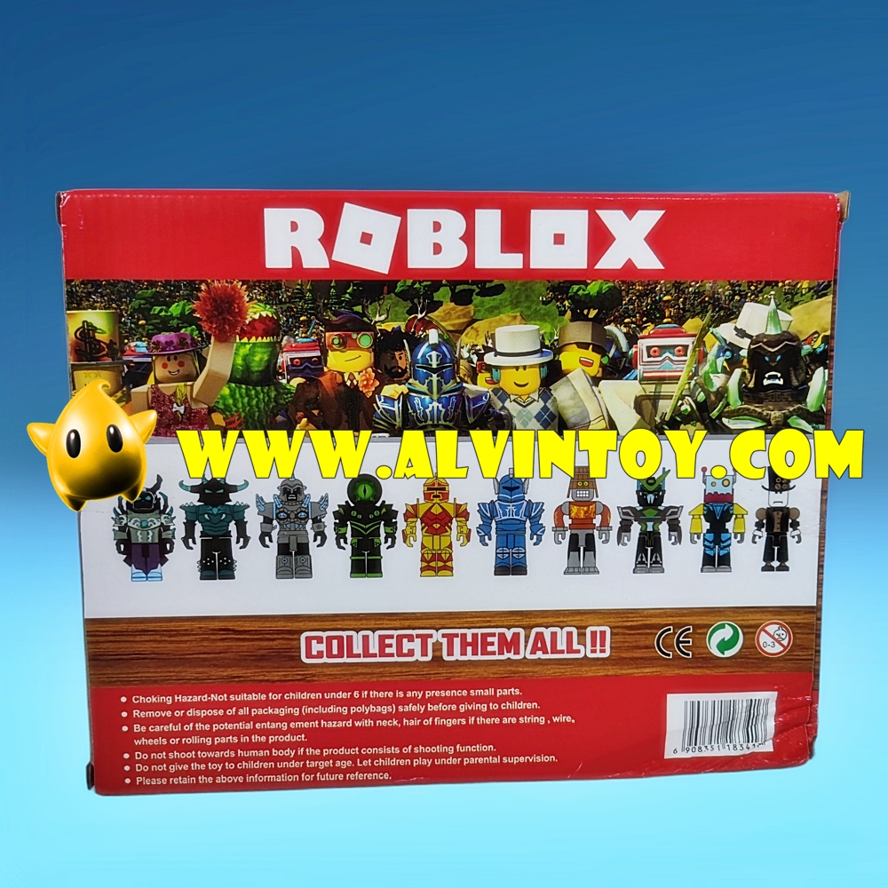 โมเดล ของเล่น Roblox ชุด 6 ตัว พร้อมอุปกรณ์ตกแต่ง