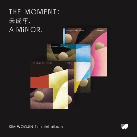 ( Pre-Order ) KIM WOOJIN ( StrayKids ) 1st Mini Album The moment : 未成年, A MINOR Set 3 ver + Poster วางจำหน่าย 6 / 8 / 2021