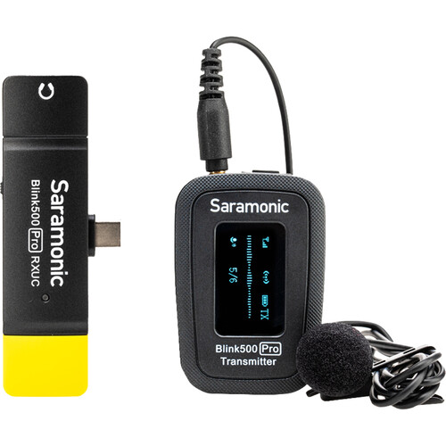 Saramonic Blink 500 Pro B5 (1ตัวส่ง/1ตัวรับ) -by Muzic Craft- *ของแท้รับประกันศูนย์* ไมค์ไร้สายหนีบปกเสื้อ Digital 2.4 GHz สำหรับ Android,ระยะ 100ม.,แบตฯ 8 ชม.ฟรีอุปกรณ์เสริม