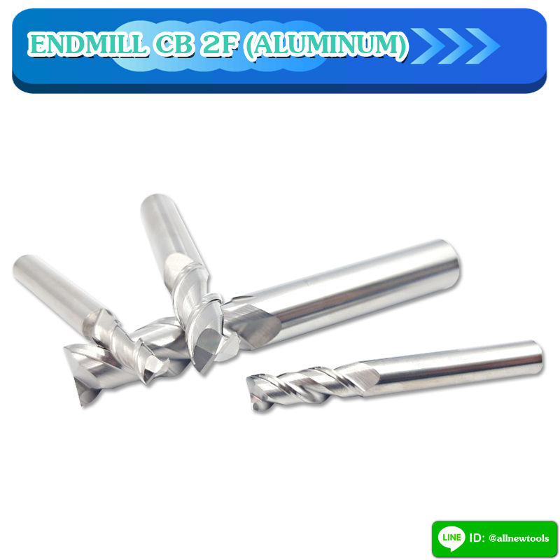 ENDMILL CB 2F (ALUMINUM) 55HRC