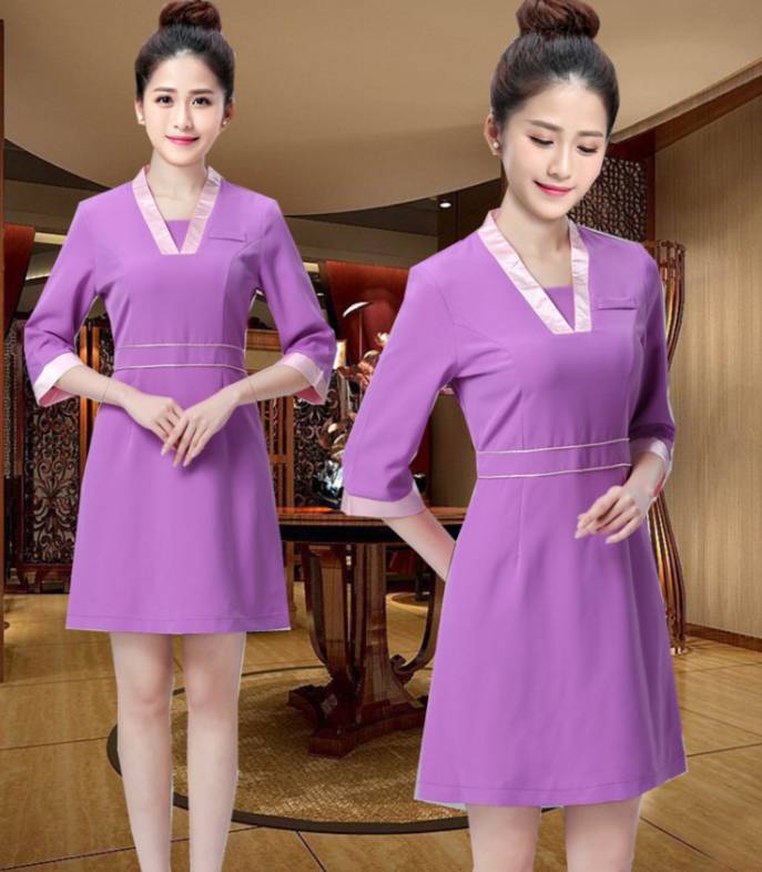 ชุดนวดสปา ชุดคลินิกความงาม ชุดพนักงานต้อนรับ