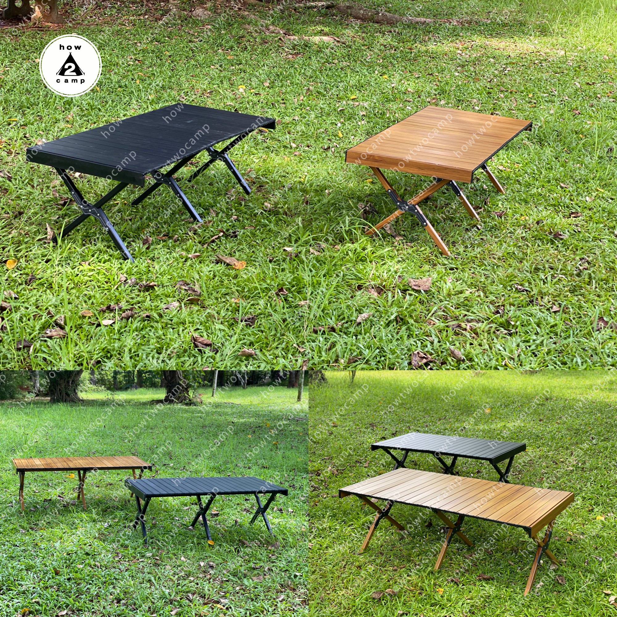 โต๊ะพับอลูมิเนียมม้วนเก็บได้ สำหรับแคมป์ปิ้ง