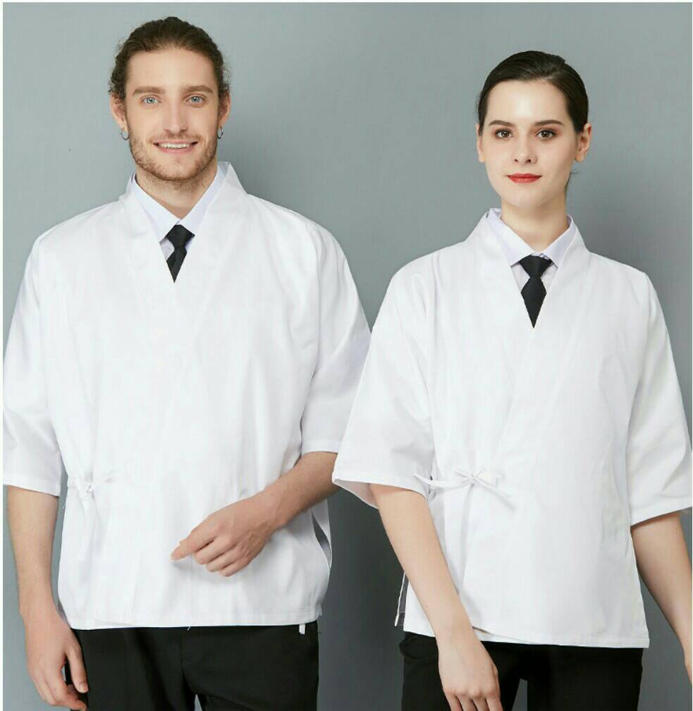 เสื้อเสริฟญี่ปุ่น ชุดฟอร์มพนักงานร้านอาหารญี่ปุ่น เกาหลี