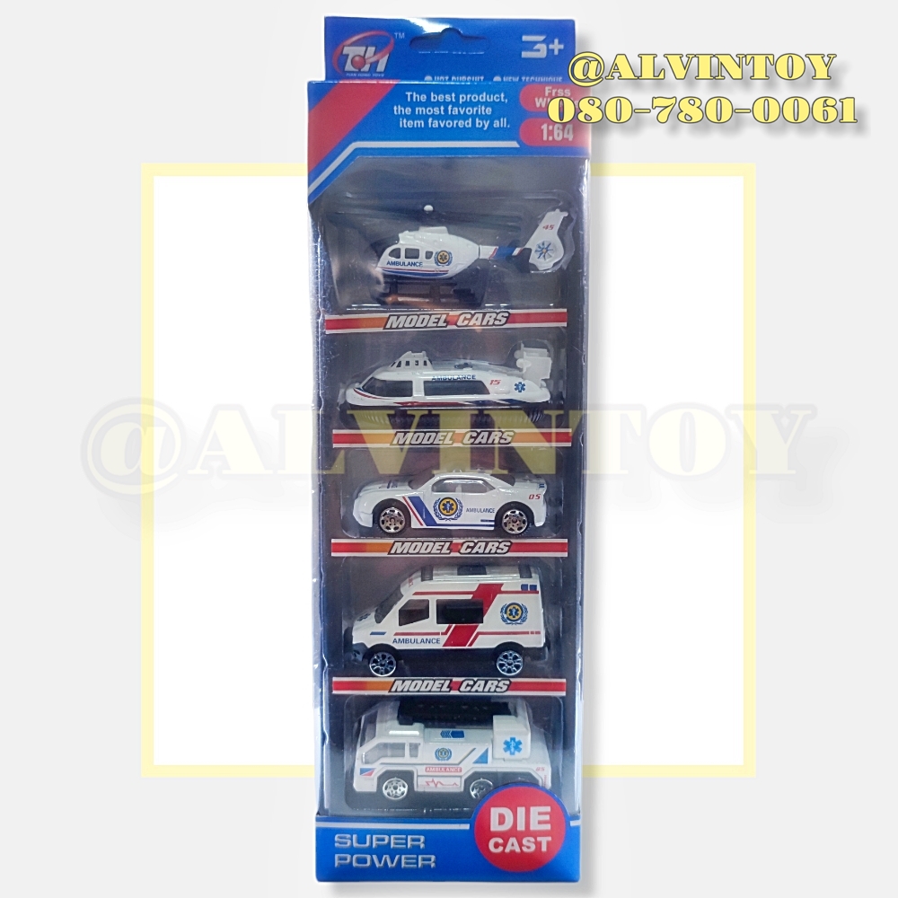 โมเดลรถเหล็ก Die Cast รถตำรวจ เฮลิคอปเตอร์ เรือ