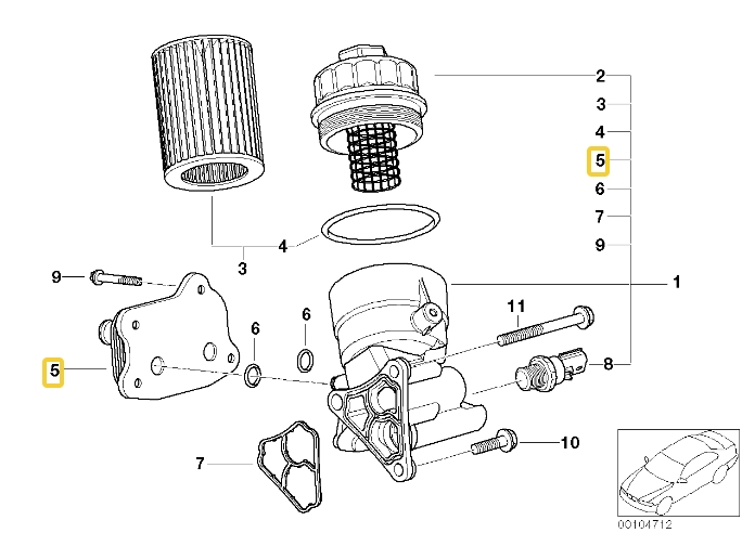 MINI ออยคูลเลอร์ R53 / BBR Automotive 11427509212