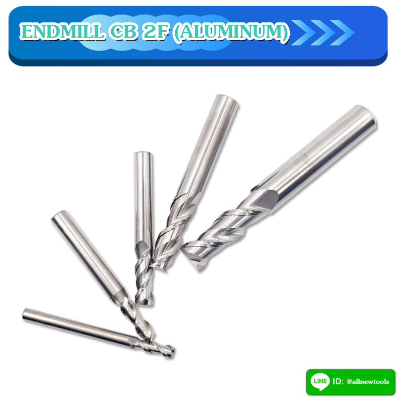ENDMILL CB 2F (ALUMINUM) 55HRC