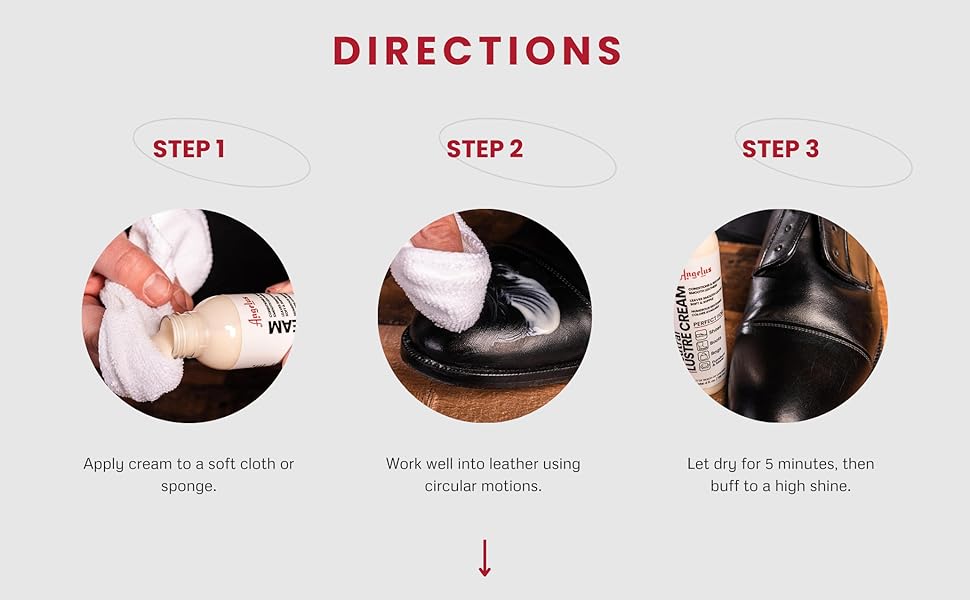 Angelus Neutral Leather Lustre Cream 4oz .ผลิตภัณฑ์ทำความสะอาดเครื่องหนัง made in U.S.A