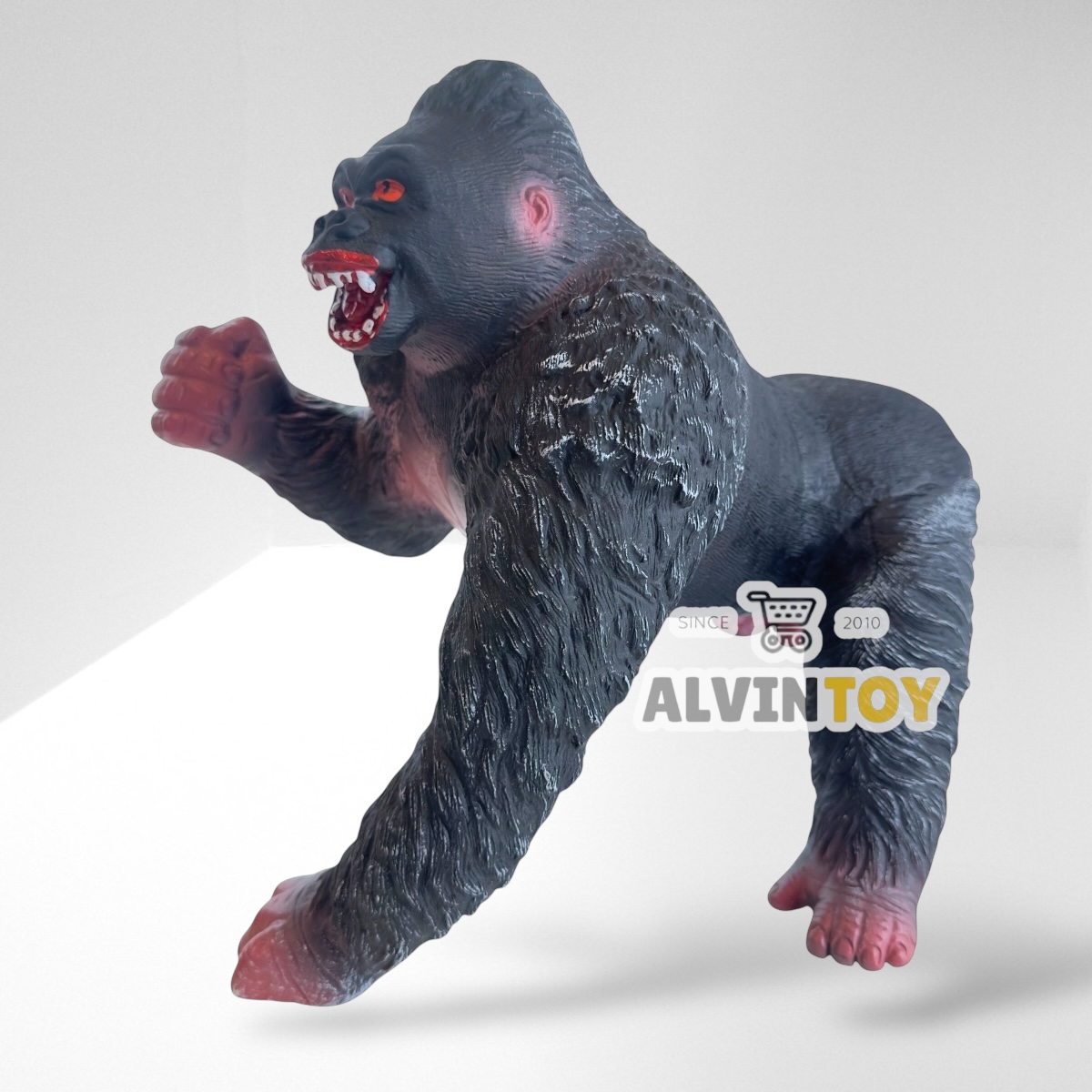 โมเดล ลิงกอริลลา คิงคอง Gorilla Kingkong มีเสียง ผลิตจากวัสดุ soft vinyl แบบนิ่ม ปลอดภัย คุณภาพดี ลงสีสวยงาม