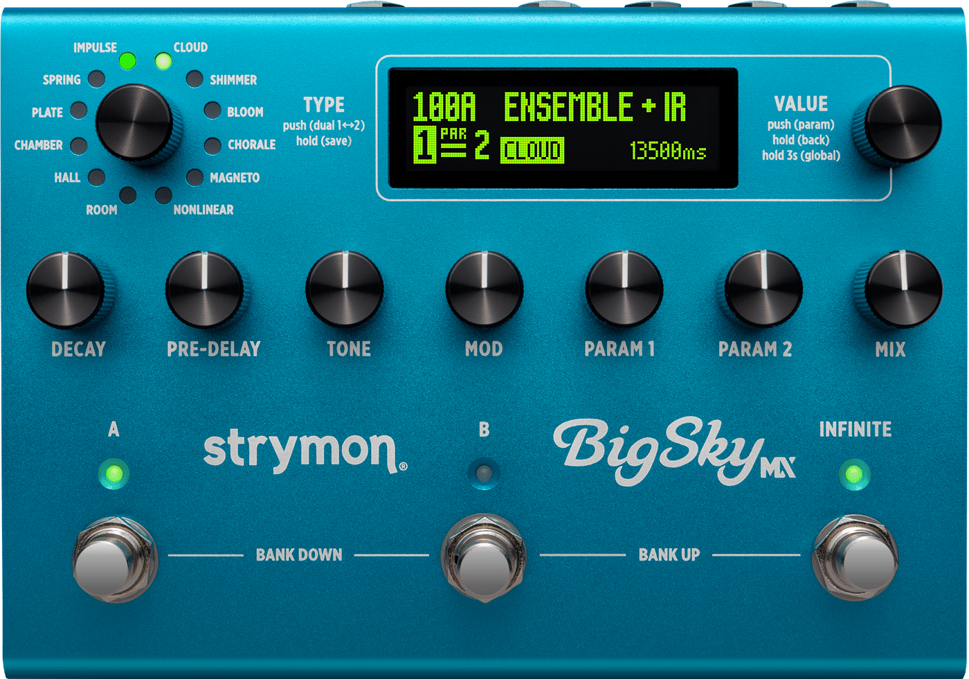 Strymon BigSky MX *ของแท้รับประกัน 1ปี* Multi Reverb เอฟเฟ็กต์กีต้าร์ รีเวิร์บ
