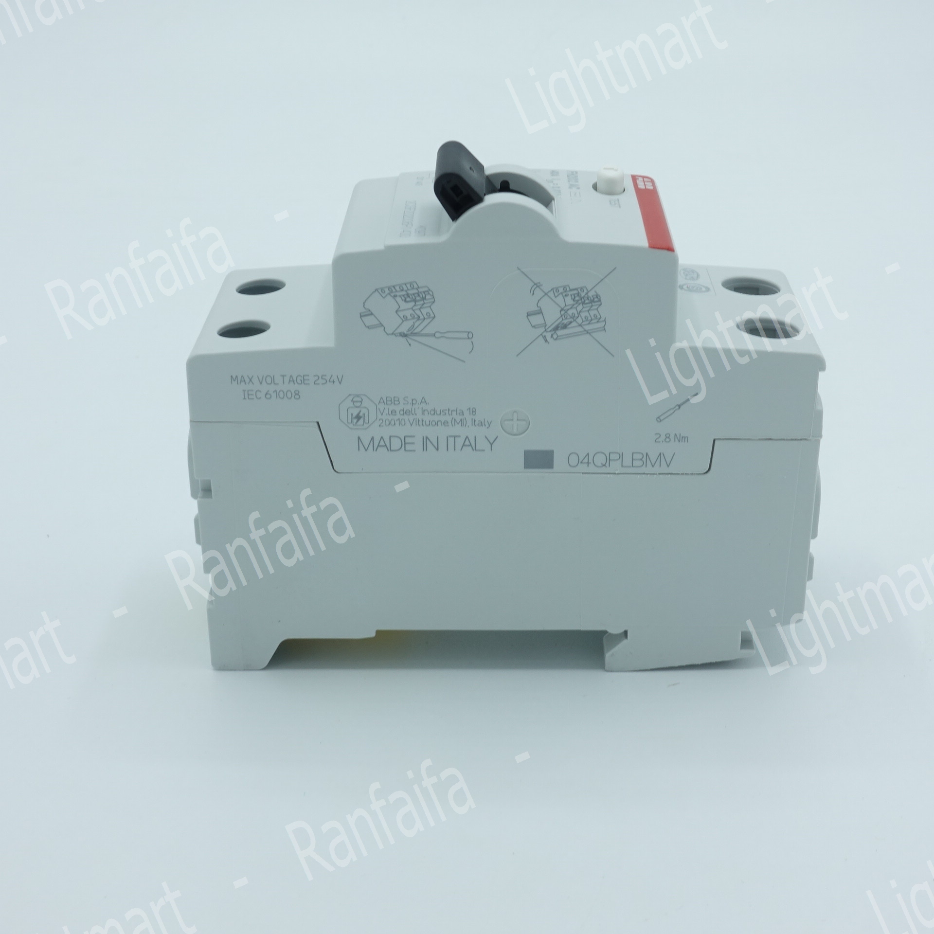 เบรกเกอร์ 2P กันไฟดูด (RCD) 40-63A "ABB"