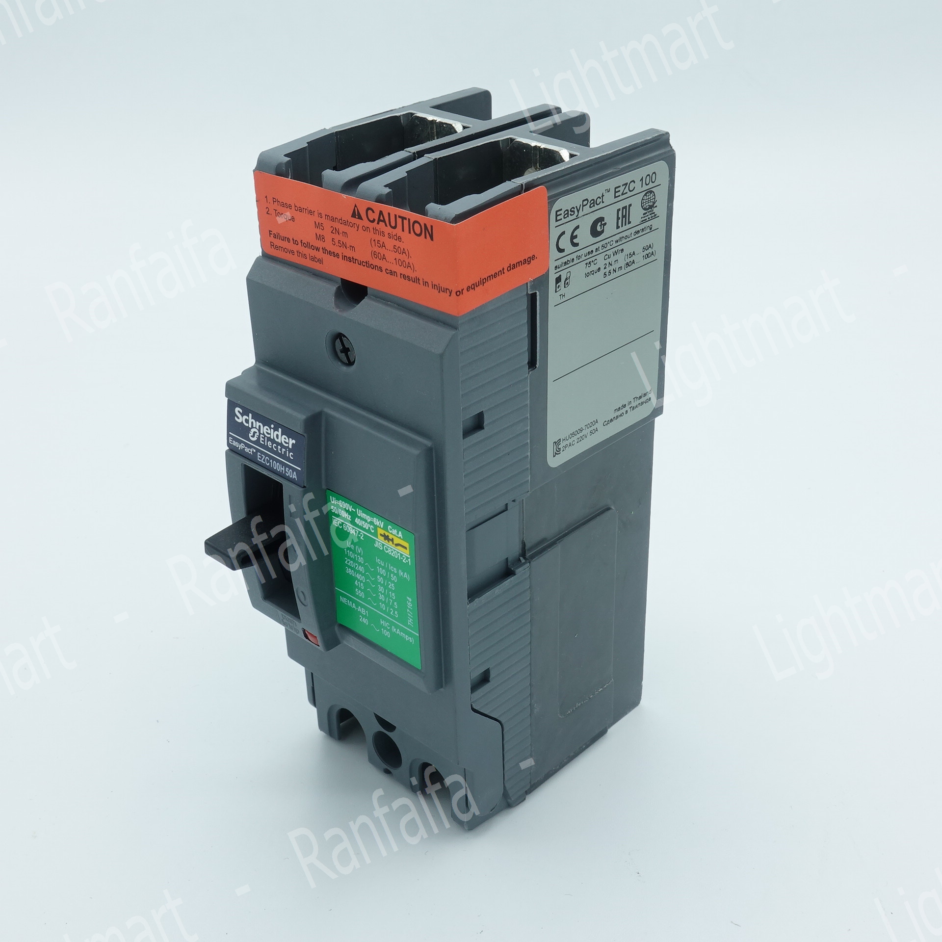 เมนเบรกเกอร์ 2P EZC100H Schneider