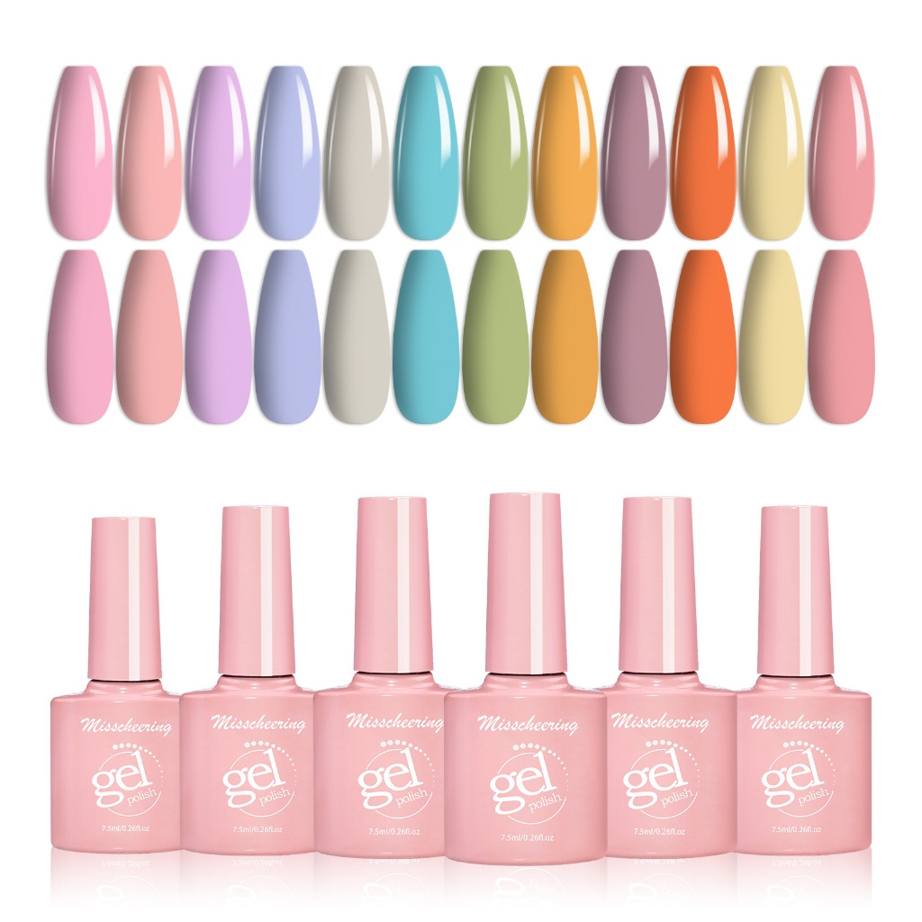 สีทาเล็บอบ รุ่นพาสเทล Miss Cheering gel polish 7.5ml