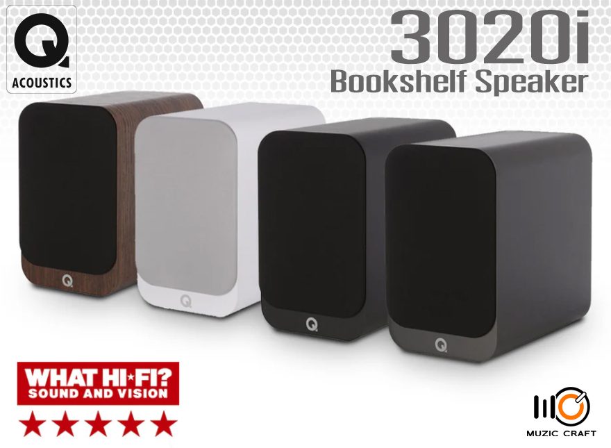 Q Acoustics 3020i (Pair/คู่) *ของแท้รับประกัน 1ปี* ลำโพงบุ๊กเชลฟ์ 125 Watt Bookshelf Speaker