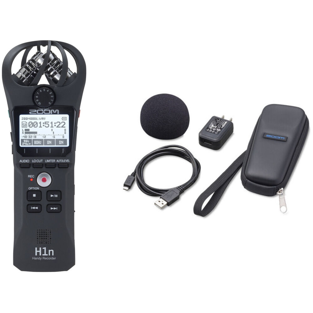 Zoom H1n-VP *ของแท้ประกัน 1ปี* เครื่องบันทึกเสียงพกพา พร้อมอุปกรณ์, 2-Track Portable Handy Recorder with Accessories