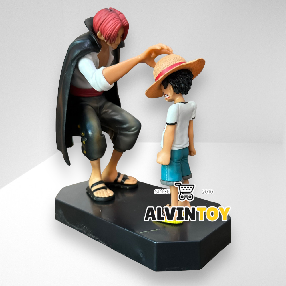 ฟิกเกอร์ One Piece Luffy & Shanks ลูฟี่ & แชงคูส ขนาดความสูง 10-15 cm. ผลิตจาก PVC คุณภาพดี