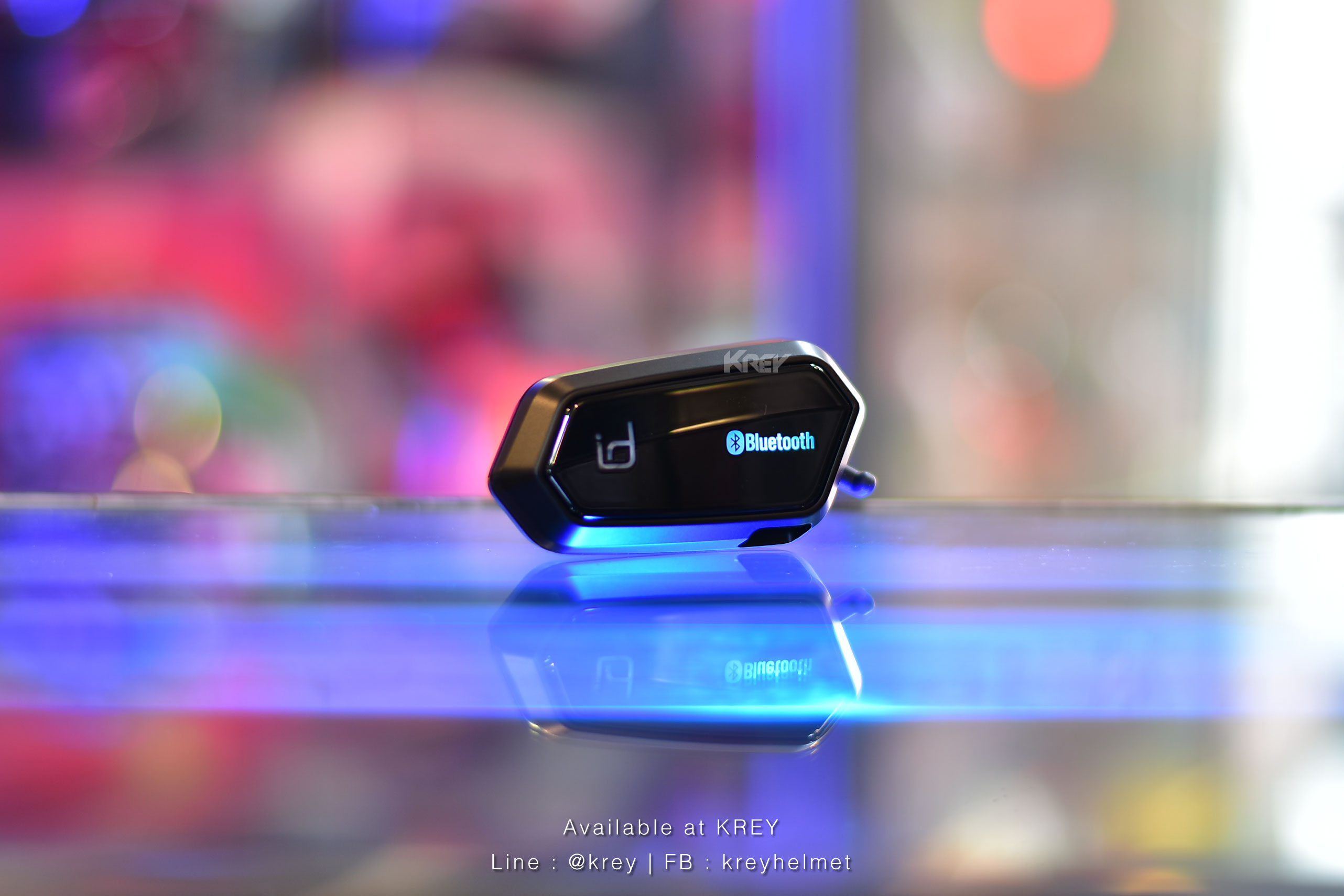 บูลทูธติดหมวก id221 MOTO A2 Pro Black