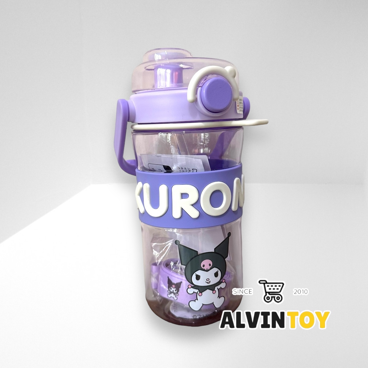 กระติกน้ำเด็ก Kuromi คุโรมิ มีหลอดดูด 745 ml งานกล่องแท้