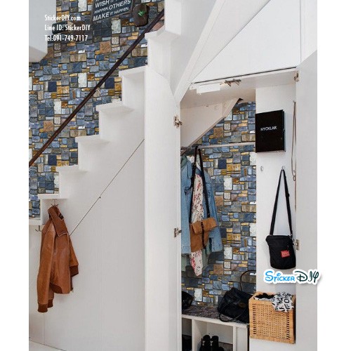 Wallpaper sticker วอลเปเปอร์แบบกาวในตัว SA1012 (หน้ากว้าง45cm.xยาว10m.)