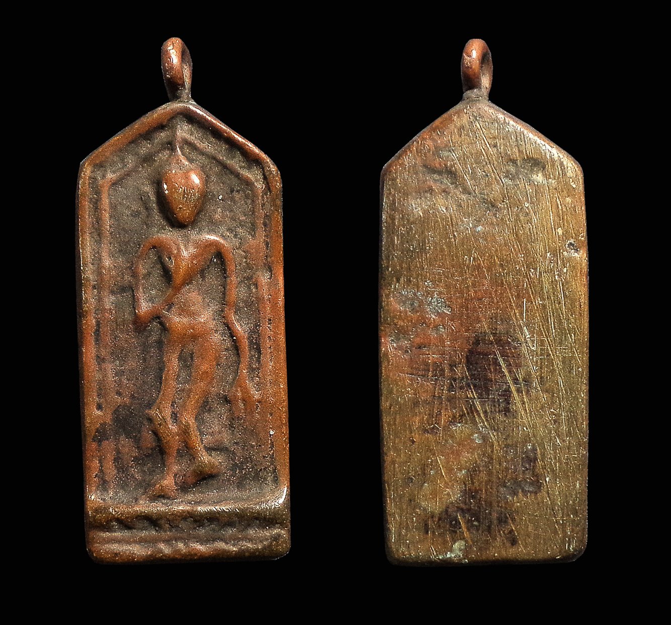 เหรียญหล่อพระพิมพ์ลีลา หลวงพ่อโต วัดวิหารทอง จ.ชัยนาท หลวงปู่ศุขปลุกเสก