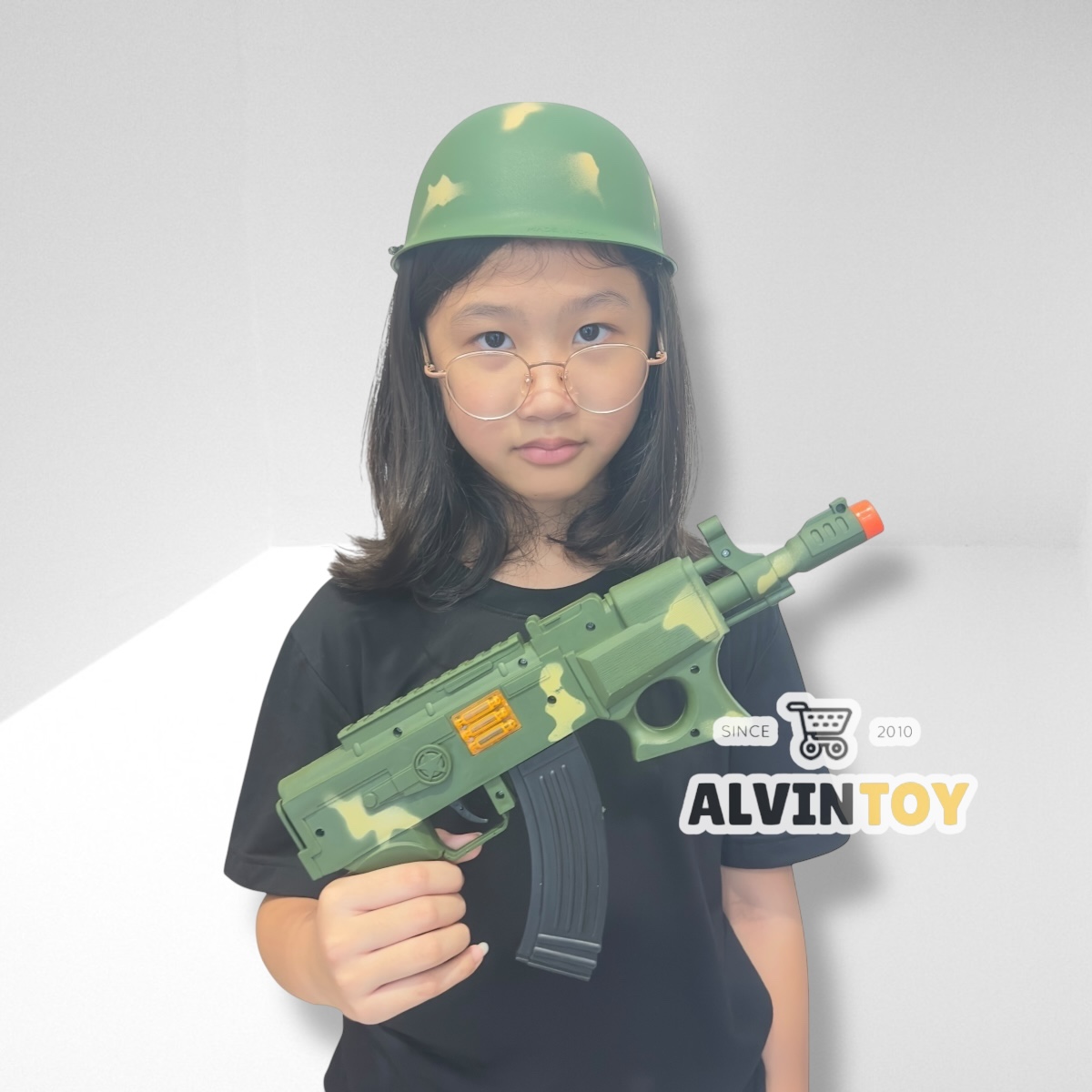 ปืน ปืนของเล่น ของเล่นปืนทหาร พร้อมหมวก ของเล่นเด็ก ปืนมีไฟ ปืนของเล่นแรงๆ ปืนของเล่นเท่ๆ