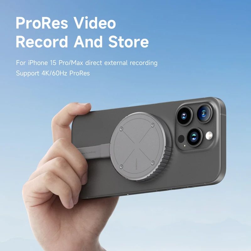 Hagibis iPhone15 Pro Max Macsafe Magnetic M.2 2230 NVMe SSD Enclosure with USB C 3.2 Gen2 Type-C 10Gbps