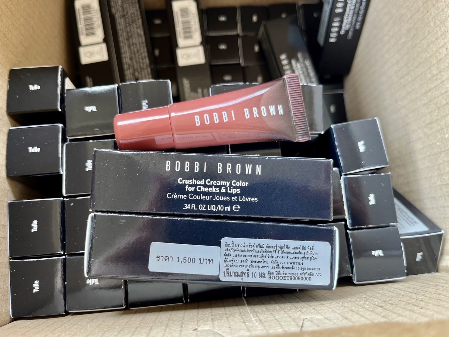Bobbi Brown Crushed Creamy Color for Cheek & Lip 10ml. #Tulle (เคาเตอร์ 1,500฿) ปีผลิต 7/2565