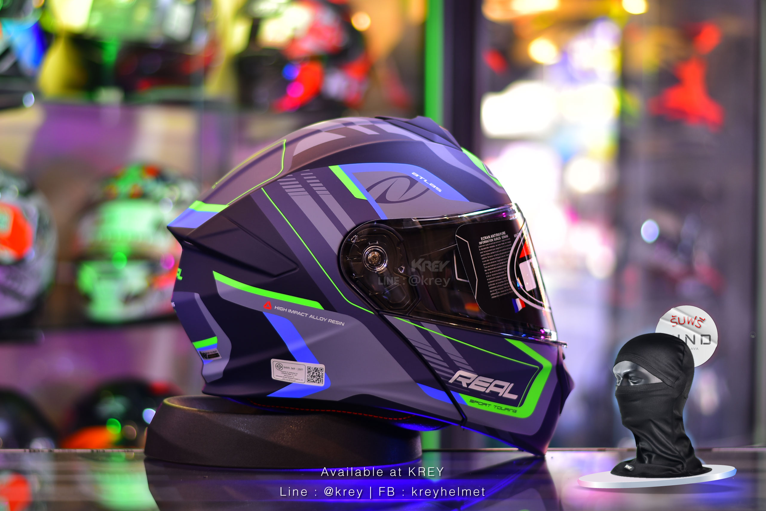 Real model Atlas Stratus Matt Dark Blue Green