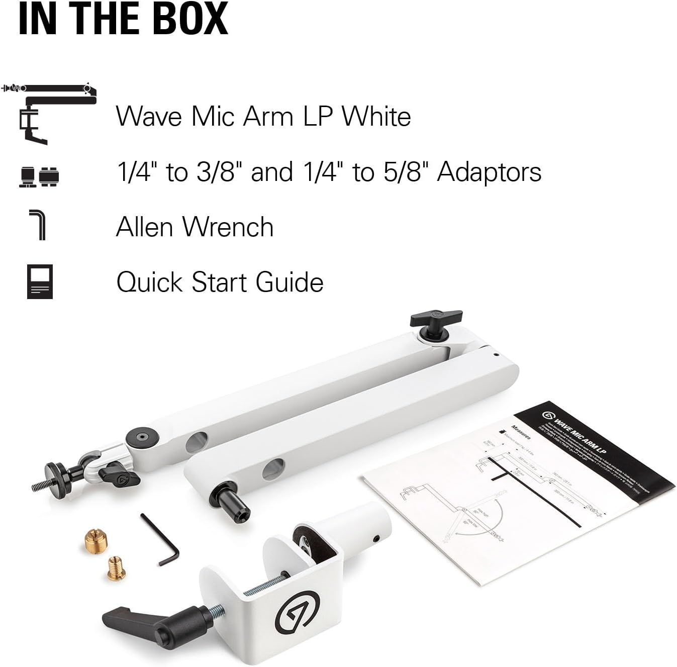 Elgato Wave Mic Arm LP White Edition *ของแท้* ขาไมค์บูมอาม, Suspension Boom Arm