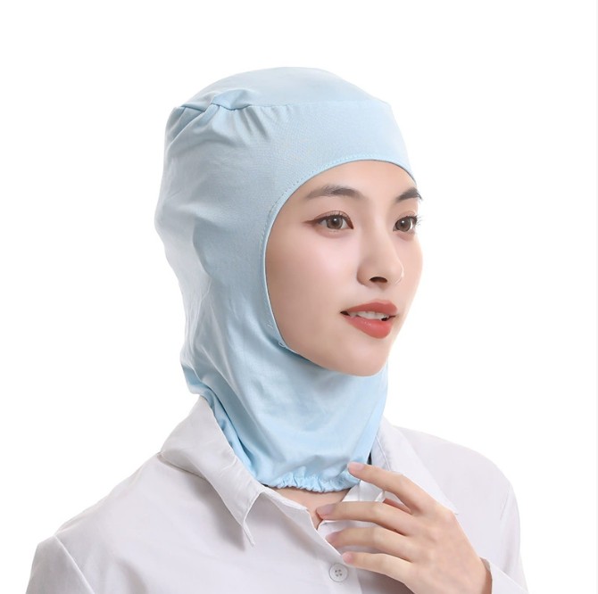 หมวกโรงงาน หมวกอนามัยป้องกันฝุ่น หมวกคลุมผม ป้องกันผมร่วง