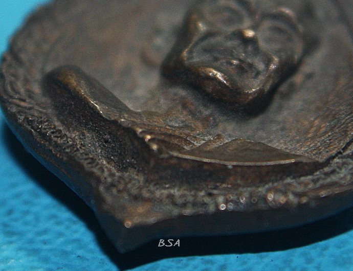 เหรียญหล่อเนื้อนวะ สมเด็จพระสังฆราชแพ ฉลองเขตคลองสาน ครบ 80 ปี พ.ศ. 2534