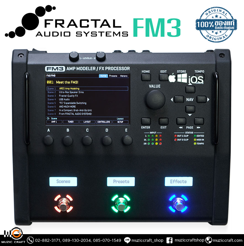 Fractal Audio FM3 *ของแท้รับประกันศูนย์* Amp Modeling / FX Processor ระดับโลก, ฟังก์ชั่นครบครัน