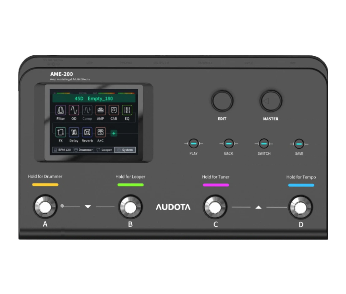 Audota AME-200 *ของแท้รับประกัน 1ปี* Guitar Multi Effects, เอฟเฟคกีตาร์