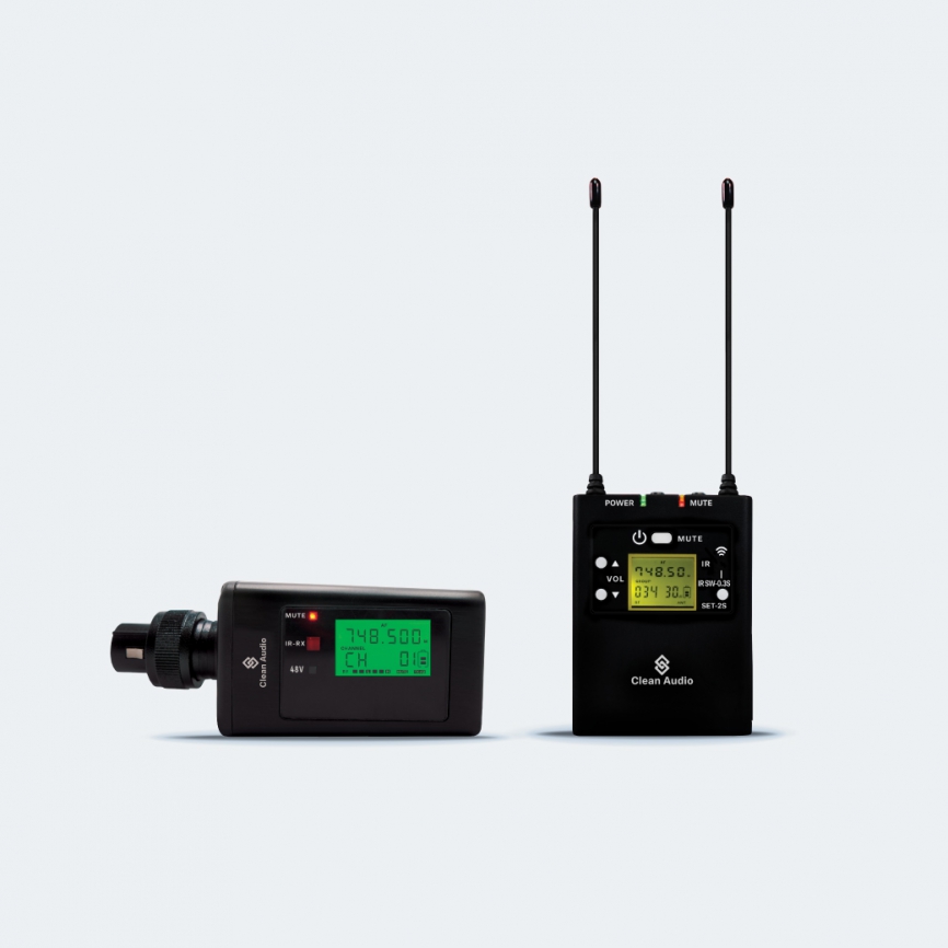 CLEAN AUDIO CA-88 *ของแท้รับประกัน 2ปี* Wireless Plug On Transmitter & Receiver for Microphone, ชุดตัวรับ-ส่งไร้สาย สำหรับต่อกับไมโครโฟน