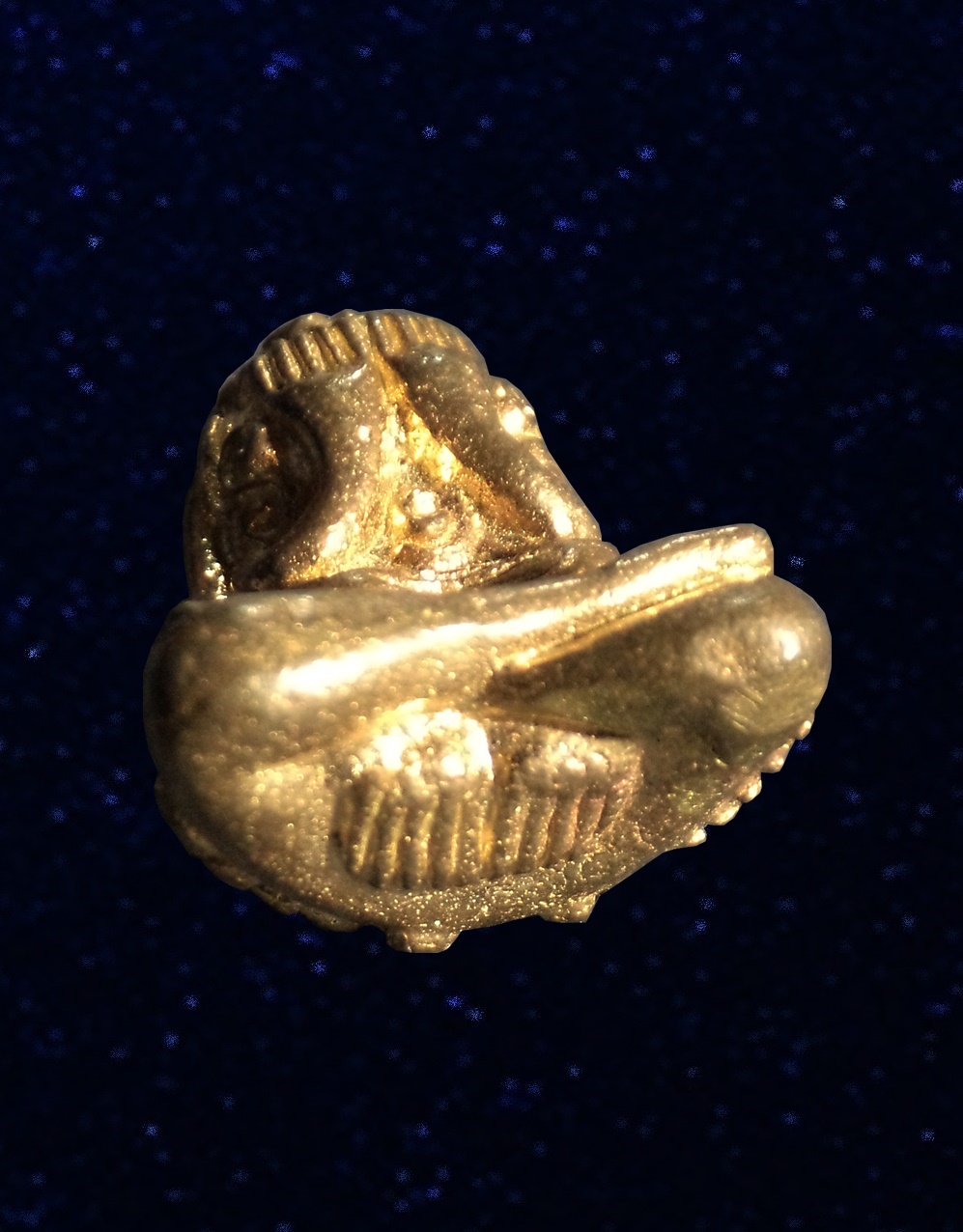 พระปิดตามหาอุตม์ รุ่นแรก หลวงปู่ครูบาออ ปัณฑิต๊ะ วัดพระธาตุดอยจอมแวะ เชียงใหม่ ปี2557 เนื้อทองทิพย์