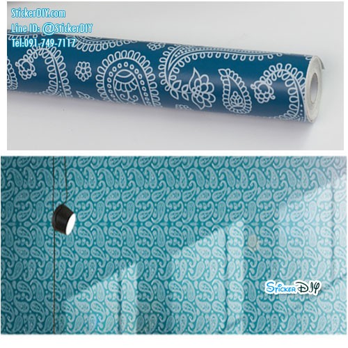 (กว้าง45cm.xยาว10m.)Wallpaper sticker วอลเปเปอร์แบบกาวในตัว P1636